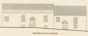 Plantegning fasade Via Sassiri